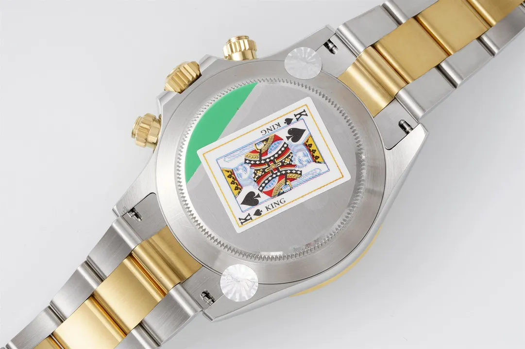 BT Factory Rolex Daytona 4130 – Two-Tone Gold Steel, Black Dial, BT Luxury Chronograph Watch by VSF Watches Fashionable 4825