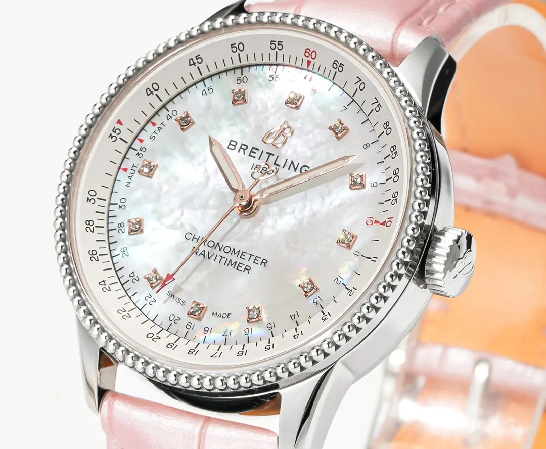 MultiPurpose ZF Factory Breitling Navitimer Automatic Pink Leather – Super Clone Watch Masterpiece 2506