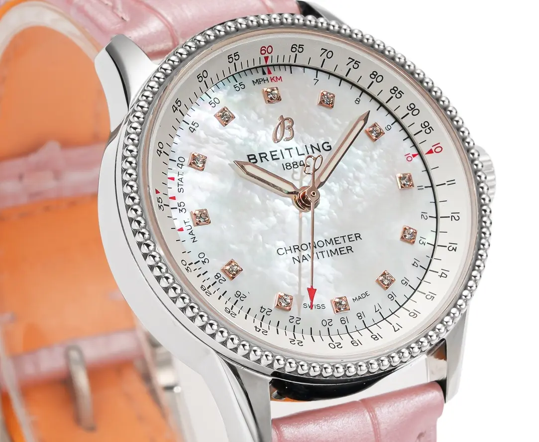 MultiPurpose ZF Factory Breitling Navitimer Automatic Pink Leather – Super Clone Watch Masterpiece 2506