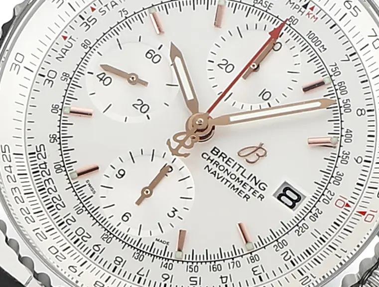 ZF Factory Breitling Navitimer Chronograph Silver Leather –  Super Clone Watch Versatile 2500