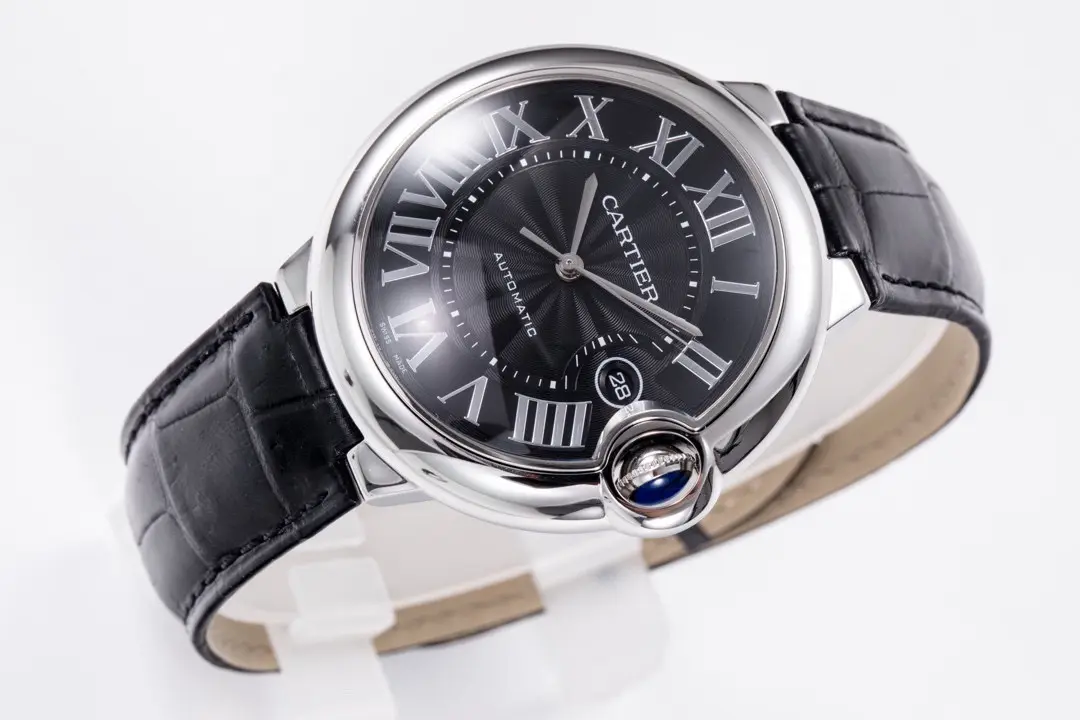 3K Factory Cartier Ballon Bleu 42mm Black Automatic Watch – Top Quality Replica Watch Bold 5178