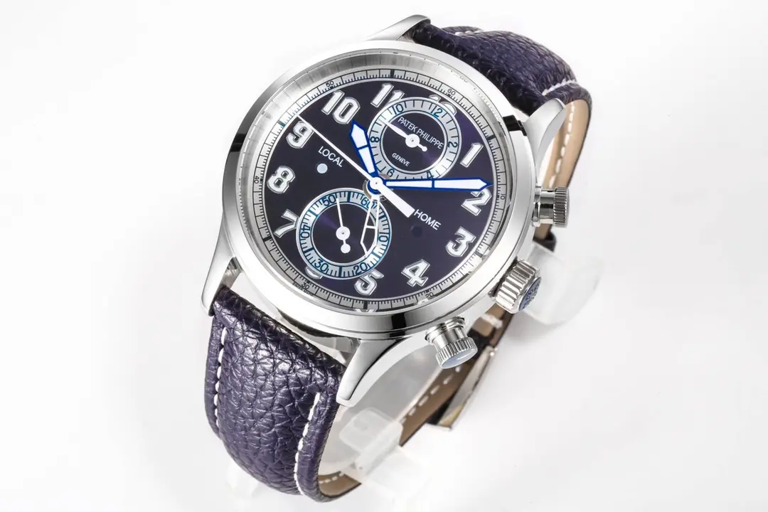 EasyCare R8 Factory Patek Philippe Complications 5924G Blue Leather Super Clone Replica Watch 3568