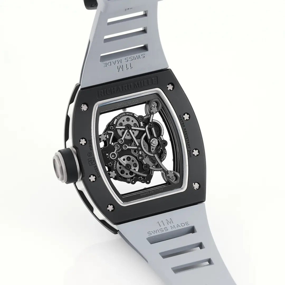 KV Factory Richard Mille Black Ceramic Watch Grey Strap –  Super Clone Watches Cozy 3742