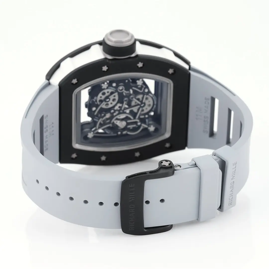 KV Factory Richard Mille Black Ceramic Watch Grey Strap –  Super Clone Watches Cozy 3742
