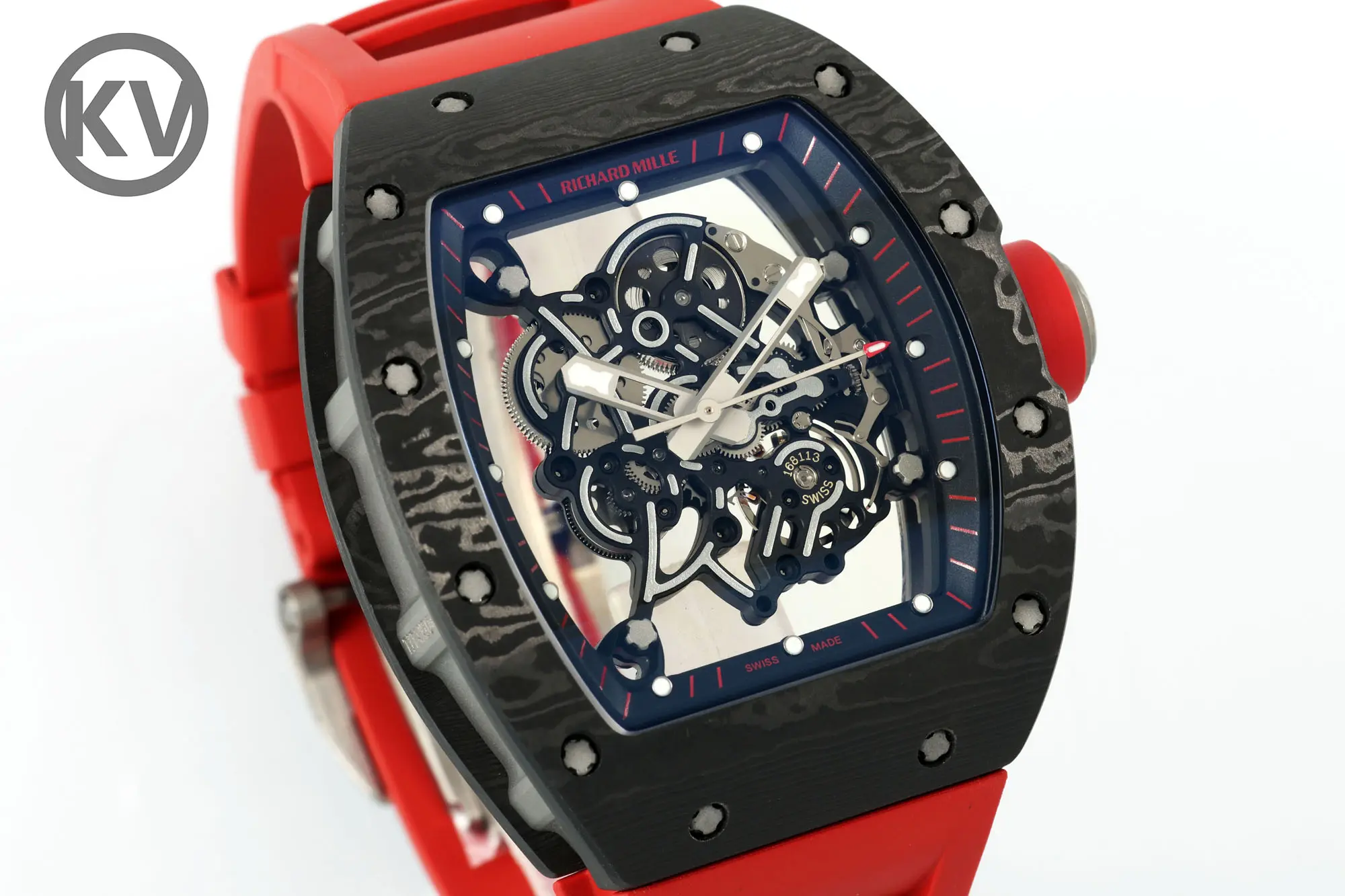 APS Factory Richard Mille RM055 Skeleton Watch Red Strap –  Super Clone Edition GoAnywhere 3808