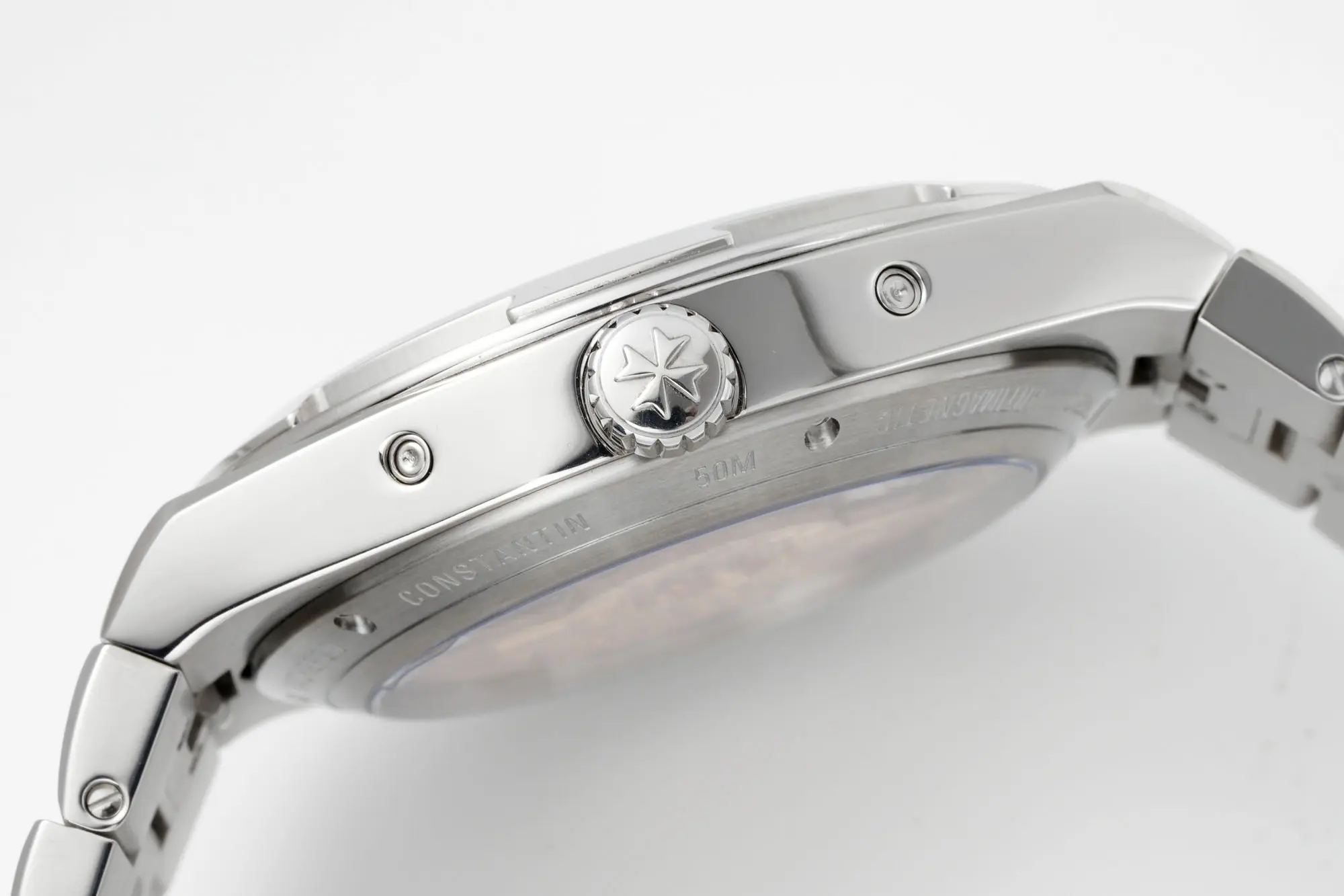 Versatile PPF Factory Vacheron Constantin Overseas 4300V Perpetual Calendar Watch – Silver Dial, Stainless Steel Bracelet, Best Super Clone Edition 7074