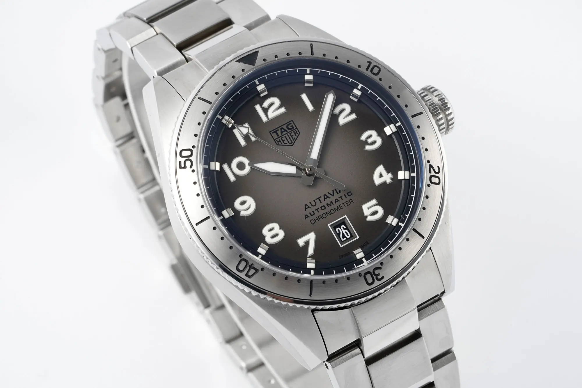 GoodFit V6 Factory TAG Heuer Series Watch – Silver Stainless Steel, Grey Dial, Dress &  Style, 100m Waterproof, SW200 Movement, Premium Super Clone Design 4081
