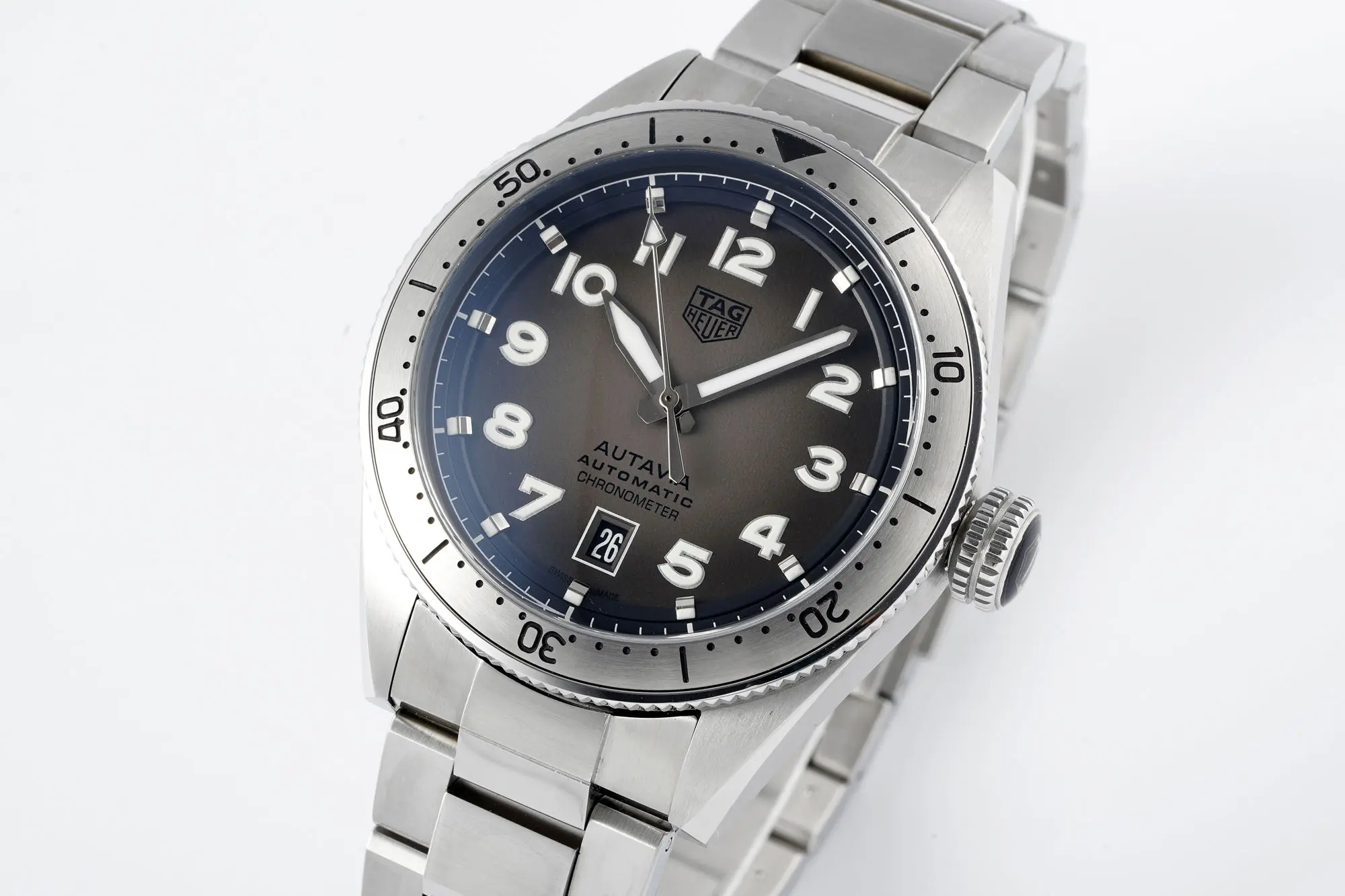 GoodFit V6 Factory TAG Heuer Series Watch – Silver Stainless Steel, Grey Dial, Dress &  Style, 100m Waterproof, SW200 Movement, Premium Super Clone Design 4081