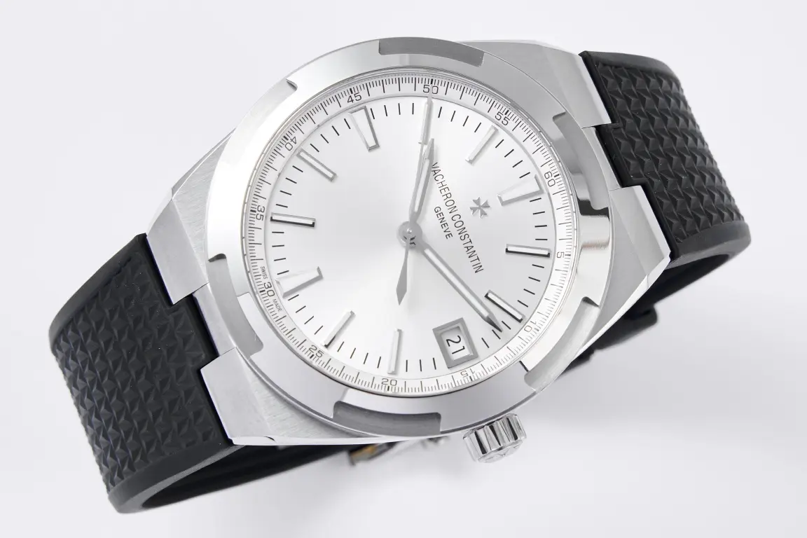 PPF Factory Vacheron Constantin Overseas 4500V Series – Silver Dial with Black Rubber Strap – Luxury Steel Super Clone Watch – Best Replica Quality HighPerformance 7173