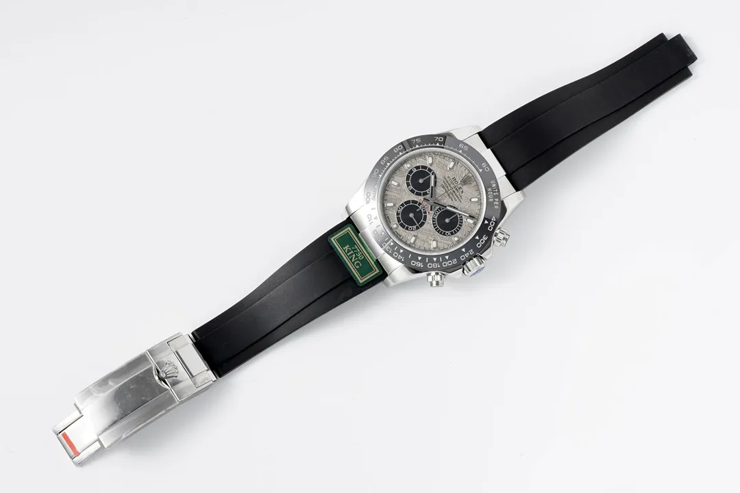Comfortable BT Factory Rolex Daytona 7750 Movement – White Dial with Black Subdials, Stainless Steel Case, Rubber Strap by VSF Watches Official 4845