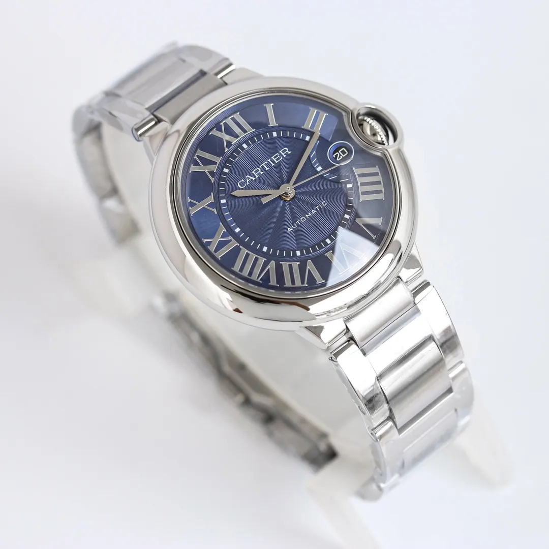 Original CARTIER Ballon Bleu 40 Steel Blue Dial Replica Watch – High-Quality Fake Cartier Timepiece 2729