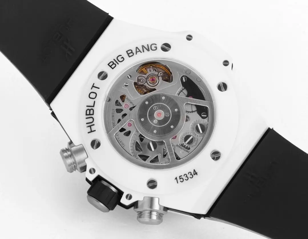 Unisex V6 Factory Hublot Big Bang Unico Rainbow Ceramic Watch – White with Multicolor Bezel, Automatic Chronograph, 45mm, Super Clone Edition 7934