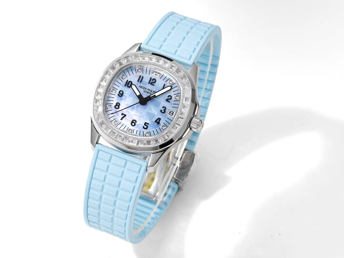 PPF Factory Patek Philippe Aquanaut Mechanical Watch Blue Rubber –  Super Clone Replica Classic 7153
