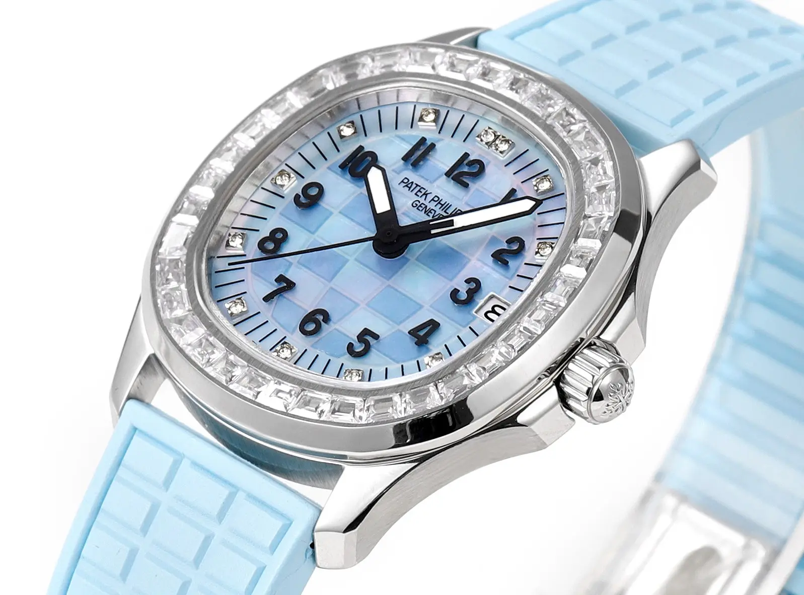 PPF Factory Patek Philippe Aquanaut Mechanical Watch Blue Rubber –  Super Clone Replica Classic 7153