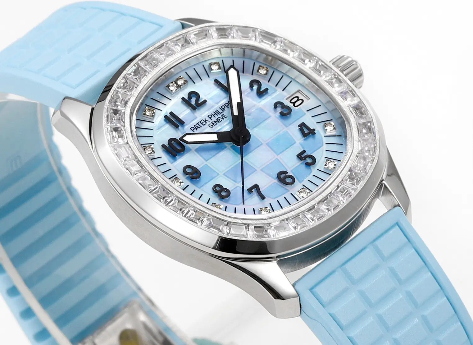 PPF Factory Patek Philippe Aquanaut Mechanical Watch Blue Rubber –  Super Clone Replica Classic 7153