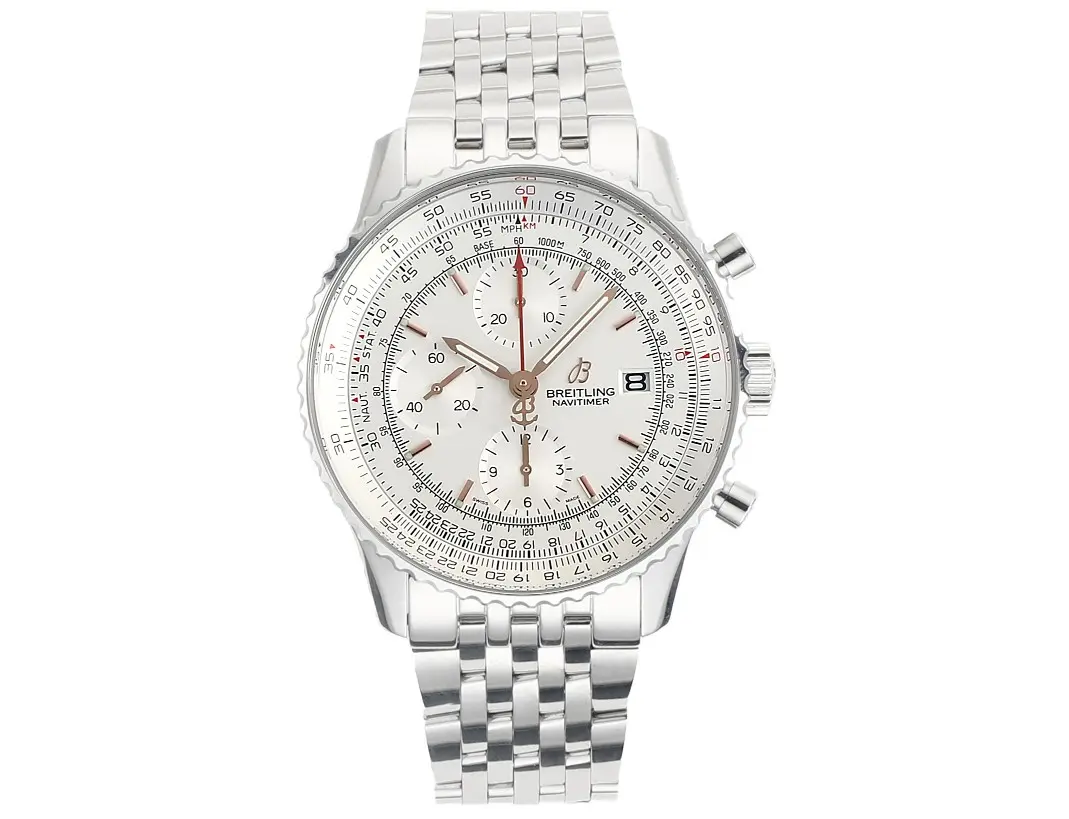 KOR Factory BLS Navitimer Chronograph Silver Stainless Steel – Super Clone Breitling Replica Watch Original 6466