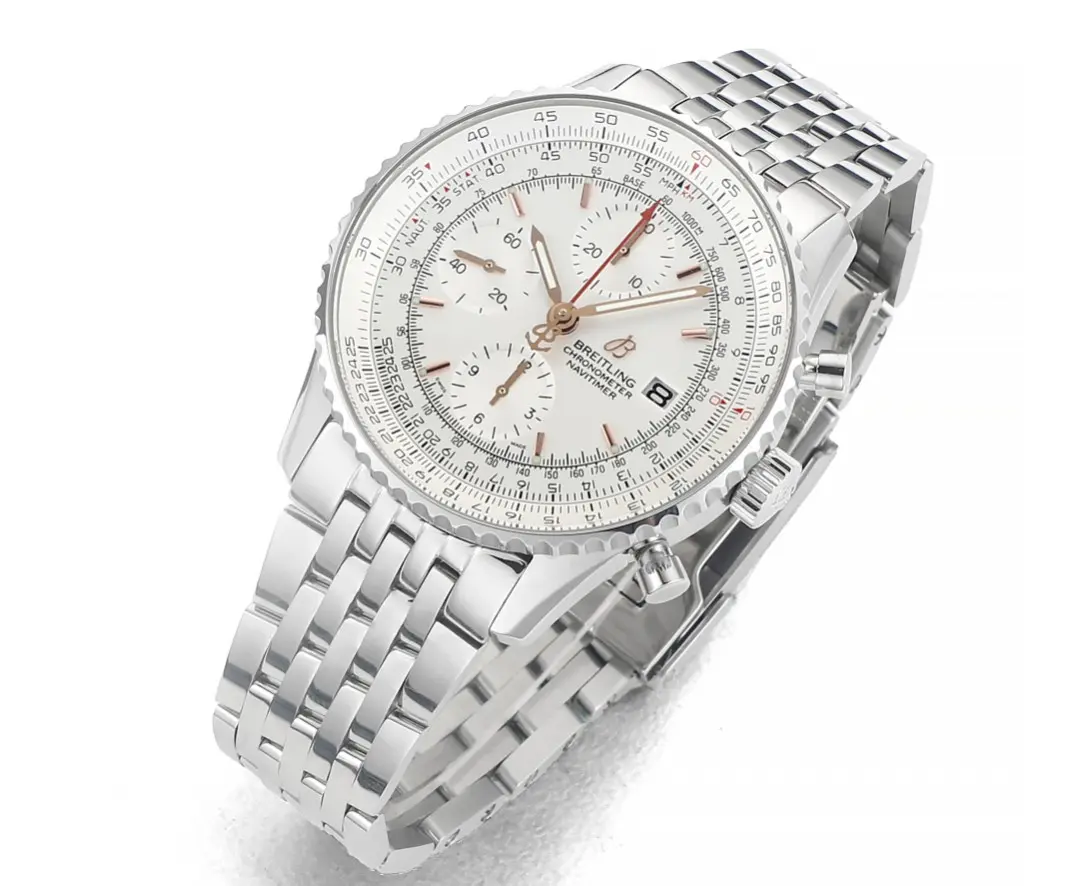 KOR Factory BLS Navitimer Chronograph Silver Stainless Steel – Super Clone Breitling Replica Watch Sporty 2440