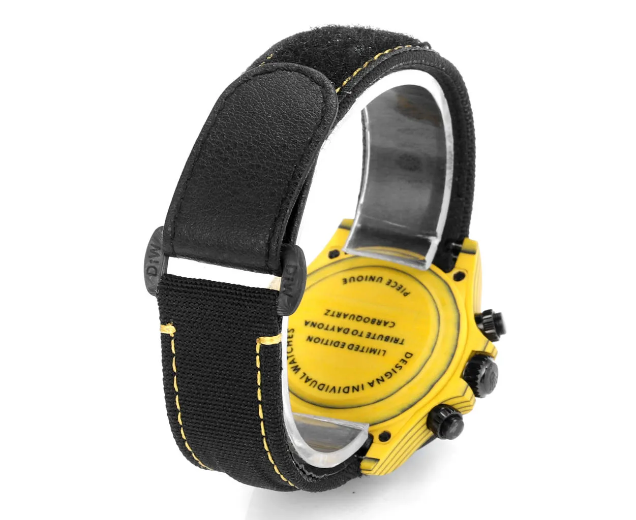 Rolex Daytona Carbon Fiber Night Glow Case Watch – Yellow with Black Strap by VSF Watches Official Store Reliable 97