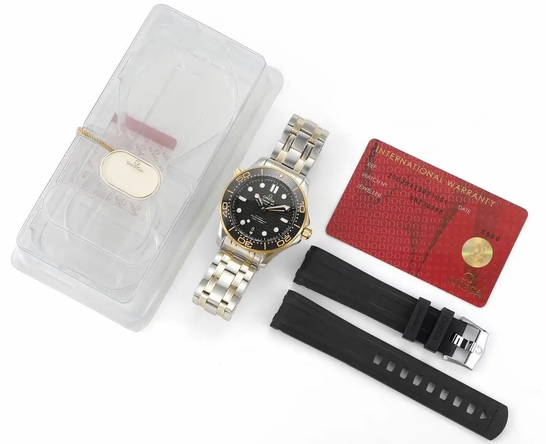 VS Factory OMEGA Seamaster Planet Ocean 600m Co-Axial Master Chronometer 42mm Diver’s Watch – Black Ceramic Bezel, Two-Tone Stainless Steel Bracelet with  VSF Watches Craftsmanship Original 533