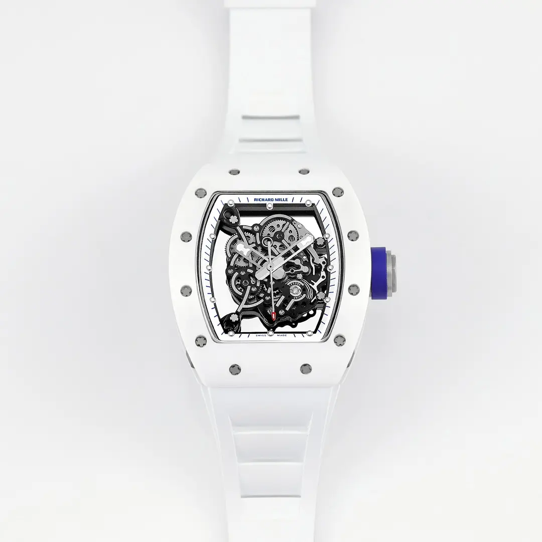 Durable EUR Factory Richard Mille White Ceramic Super Clone Watch –  Replica Richard Mille Watch 3687