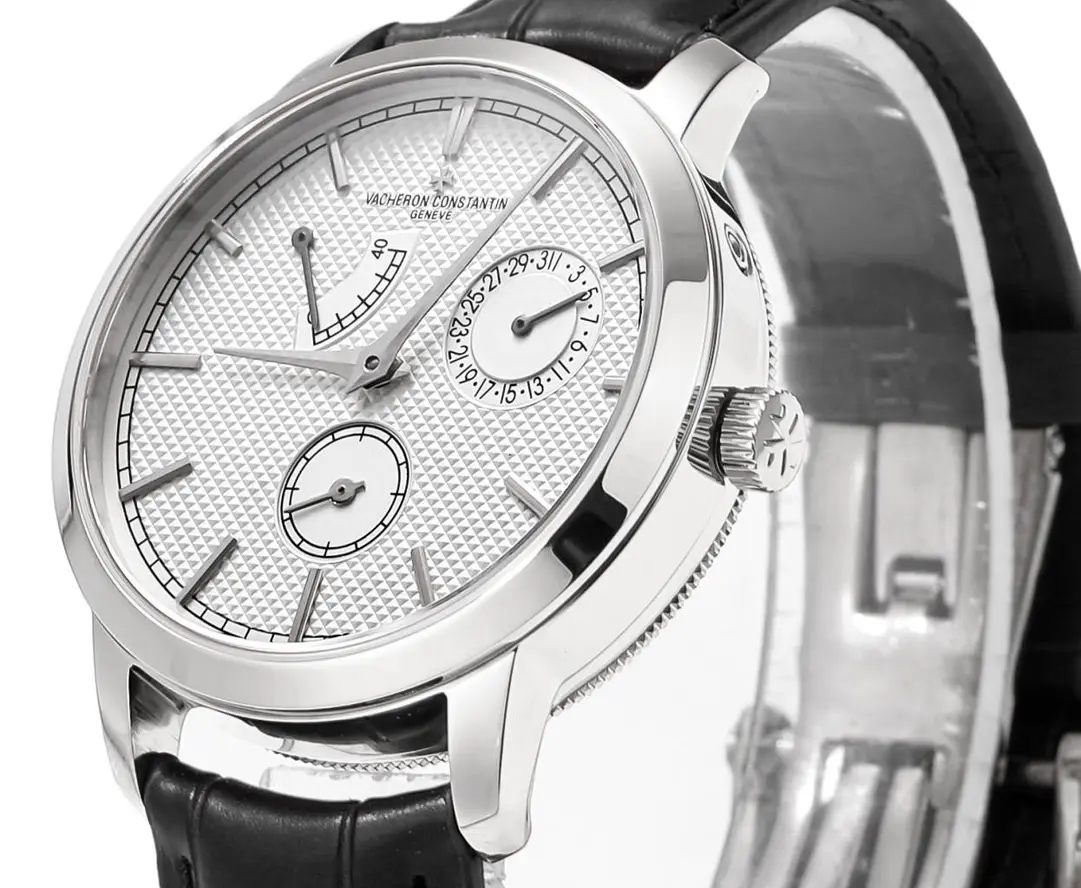 MKS Factory Vacheron Constantin Traditionnelle 83520 000R-9909 Mechanical Watch – Silver Dial, Black Leather Strap, Multi-Function Automatic Super Clone Watch, Best Replica Quality ComfortFit 4252