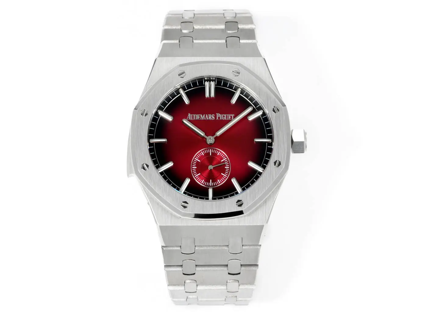 Sustainable TWA Factory Audemars Piguet Royal Oak 26591IP Red Dial Steel Super Clone Replica Watch 7814