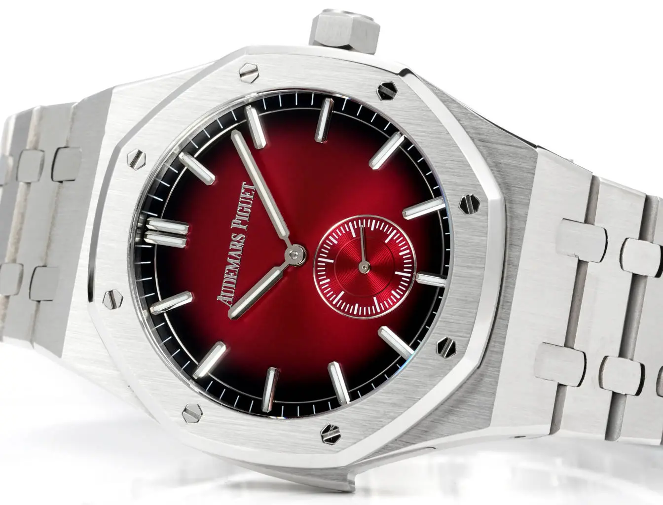 Sustainable TWA Factory Audemars Piguet Royal Oak 26591IP Red Dial Steel Super Clone Replica Watch 7814