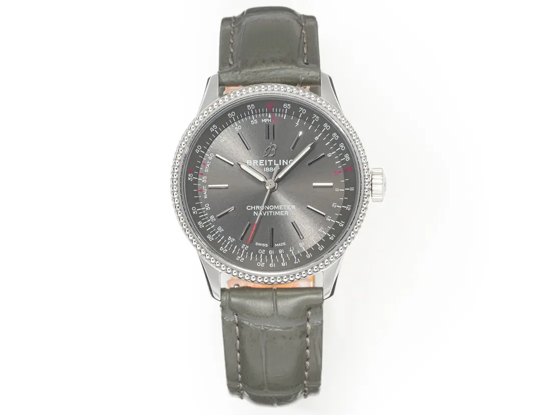 Bold ZF Factory Breitling Navitimer Automatic Grey Dial Leather – Super Clone Watch Replica 2505