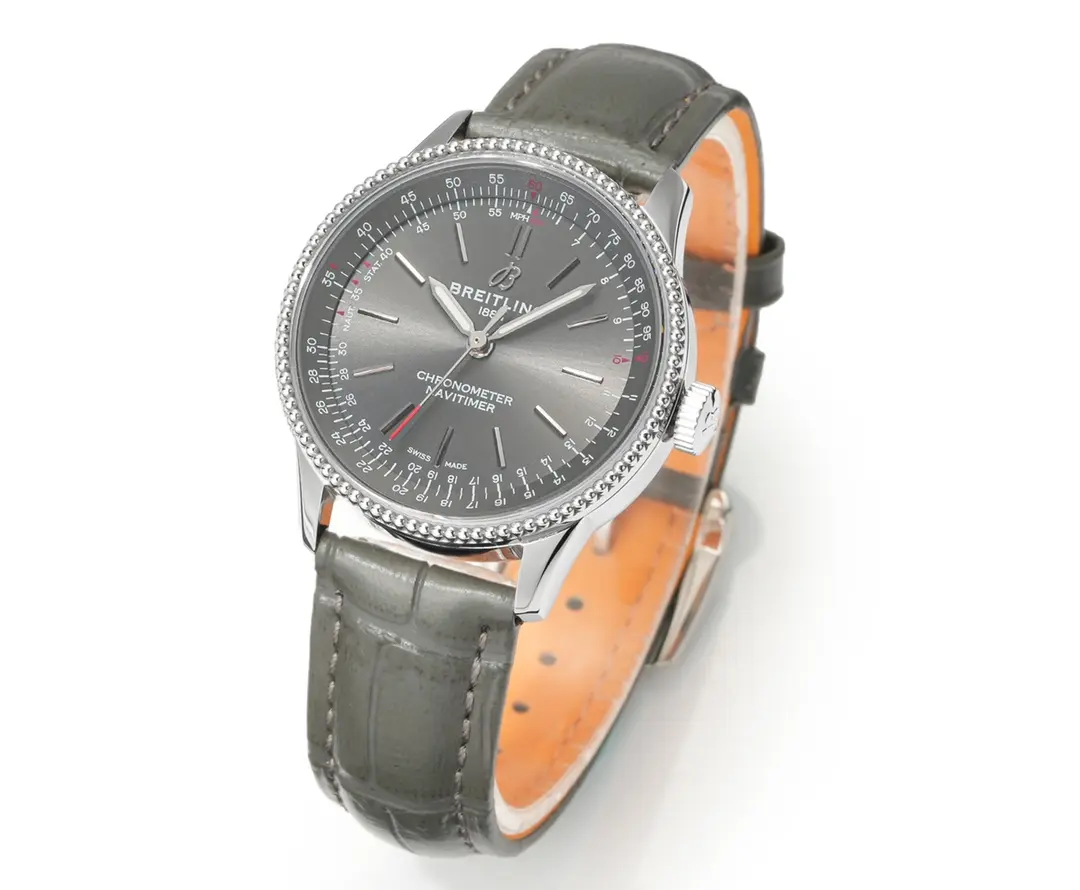 Bold ZF Factory Breitling Navitimer Automatic Grey Dial Leather – Super Clone Watch Replica 2505