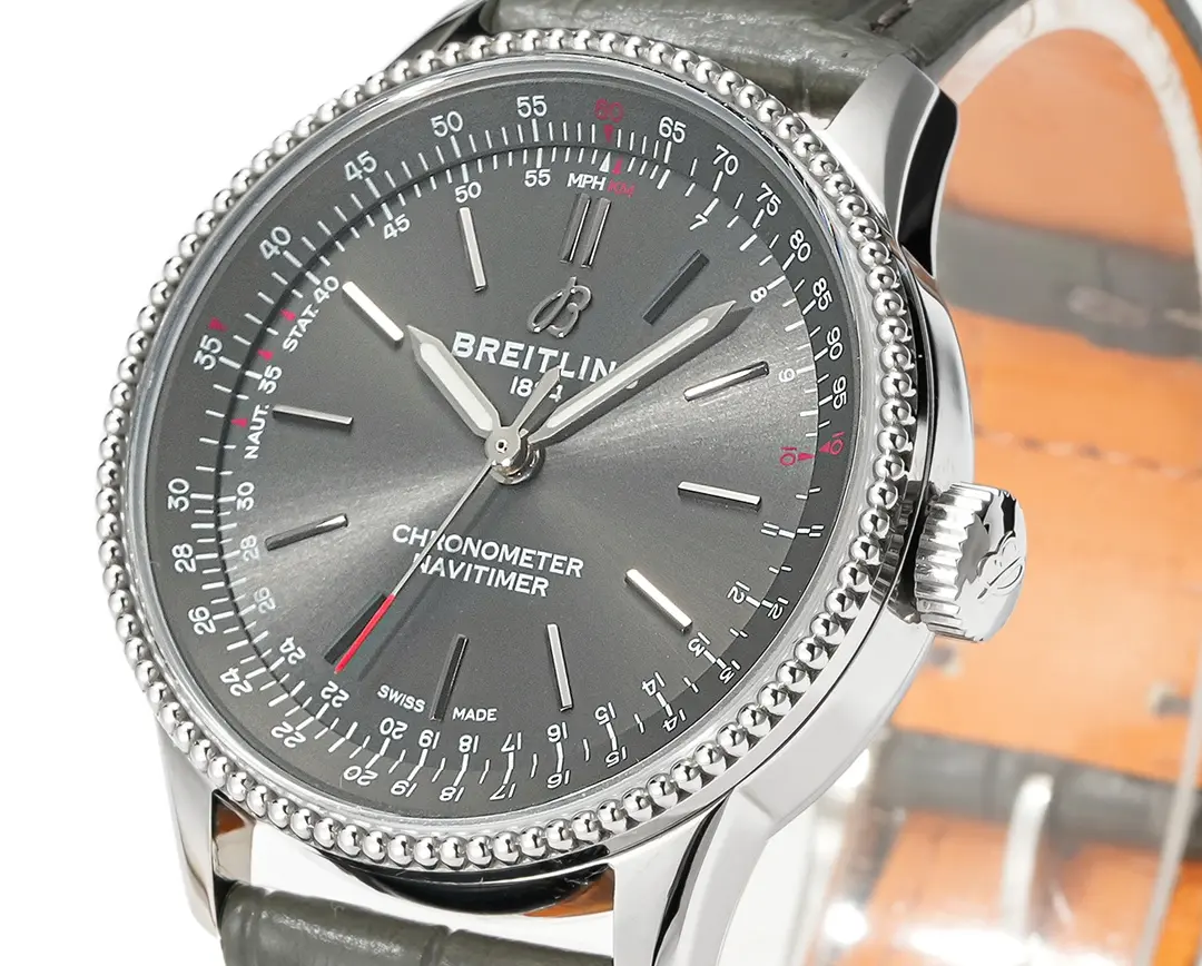 Bold ZF Factory Breitling Navitimer Automatic Grey Dial Leather – Super Clone Watch Replica 2505