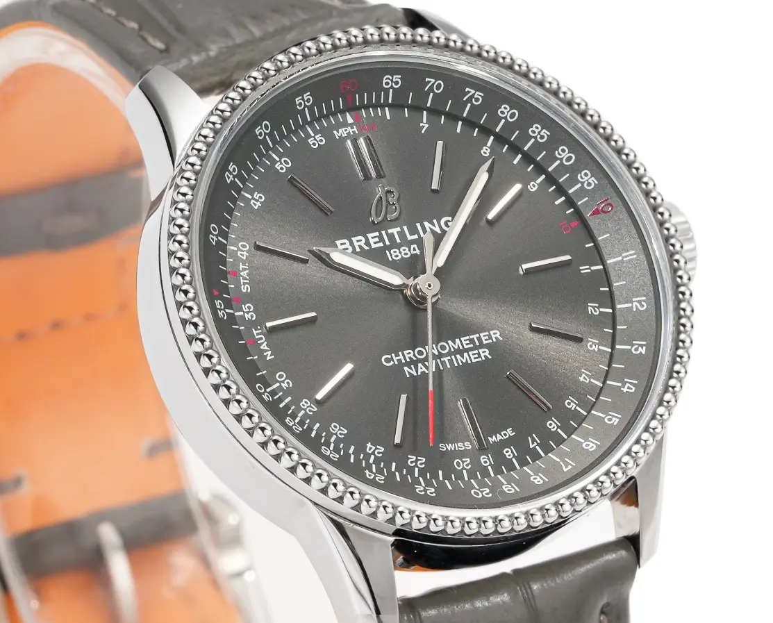 Bold ZF Factory Breitling Navitimer Automatic Grey Dial Leather – Super Clone Watch Replica 2505