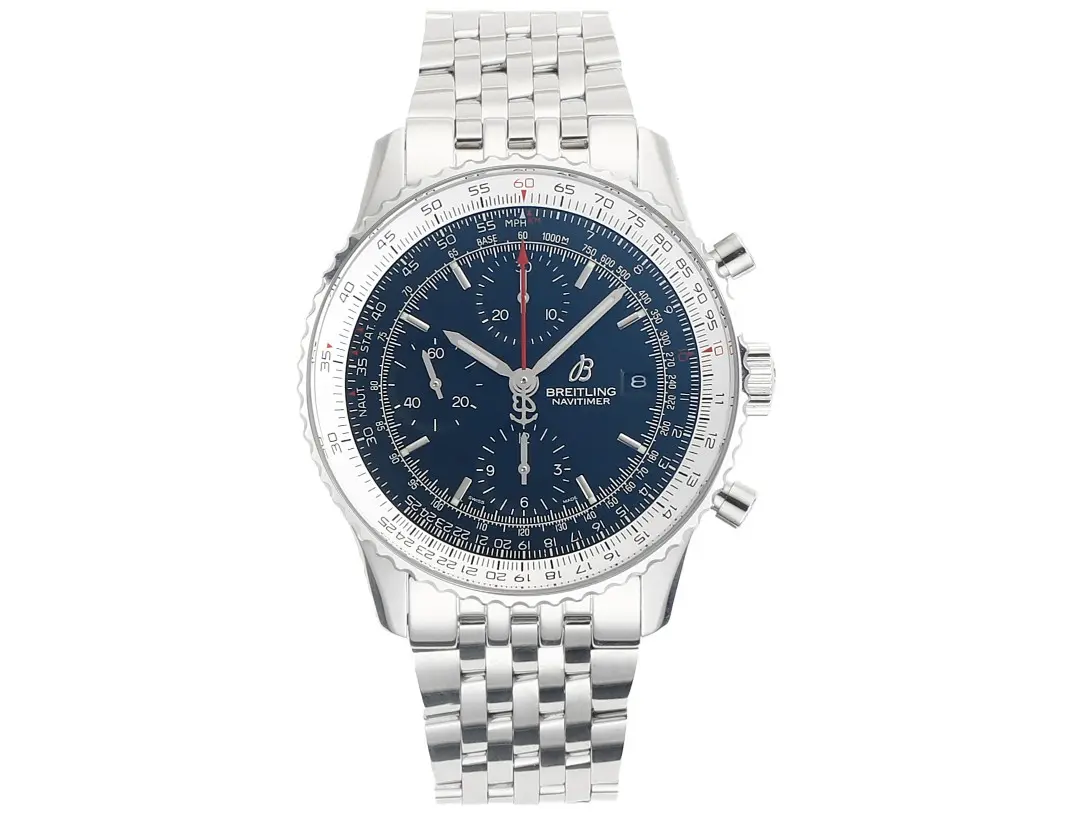 KOR Factory Breitling Navitimer Chronograph Blue Dial Steel –  Super Clone Watch Lightweight 6448