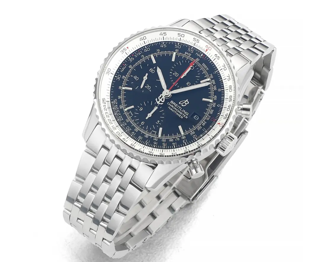 GF Factory Breitling Navitimer Chronograph Blue Dial Steel –  Super Clone Watch Casual 2447