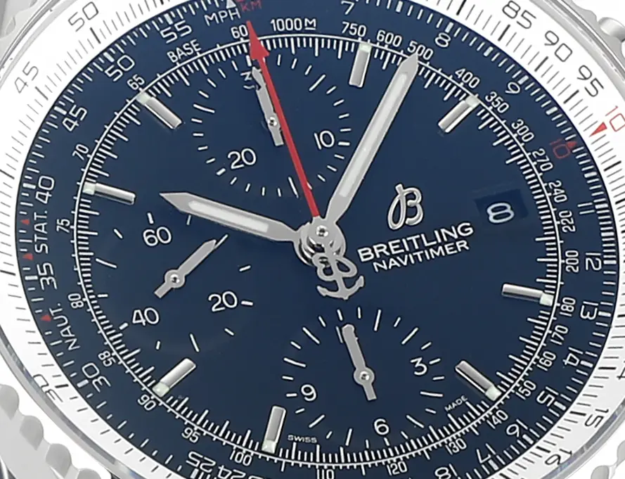GF Factory Breitling Navitimer Chronograph Blue Dial Steel –  Super Clone Watch Casual 2447
