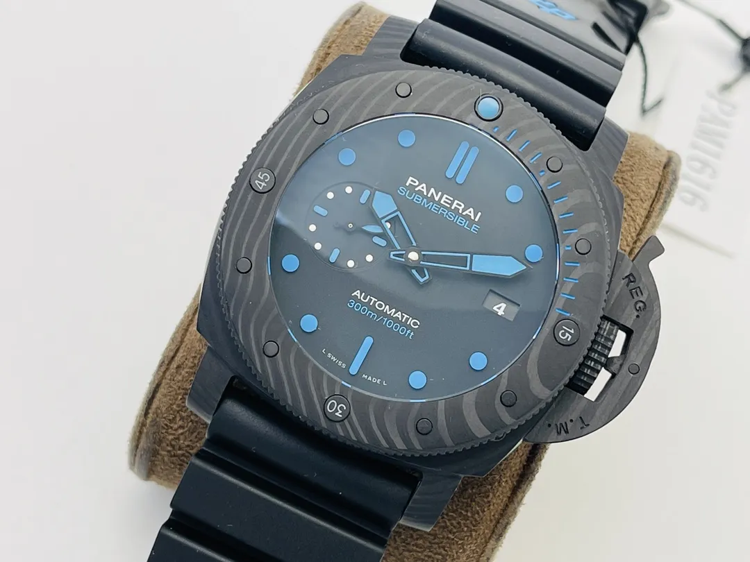 VS Factory Panerai Submersible Automatic Blue Dial Black Rubber Strap Men’s Dive Watch UrbanStyle 776