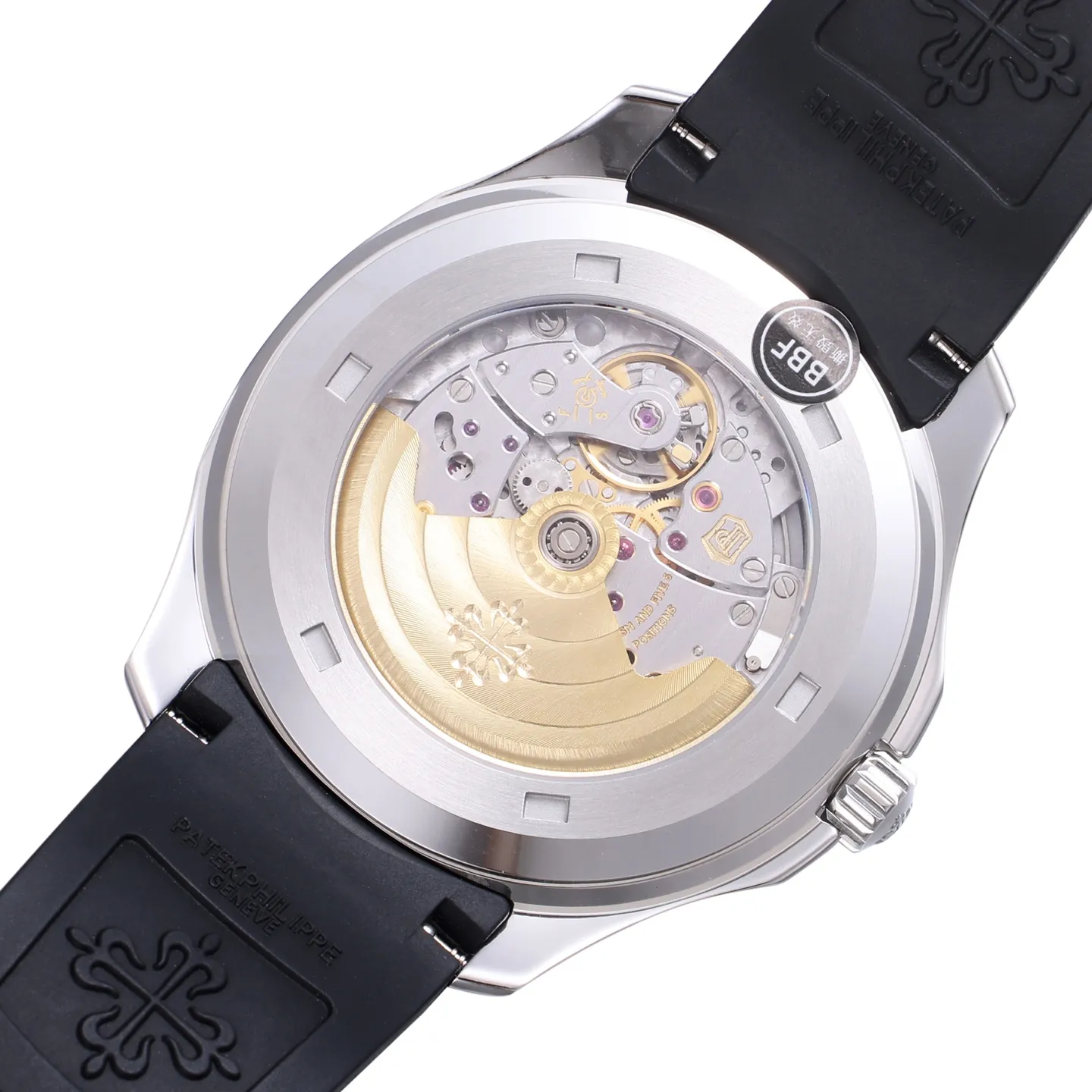 3K Factory Patek Philippe Aquanaut Grey Dial Black Rubber Strap Stainless Steel Watch Unique 2855
