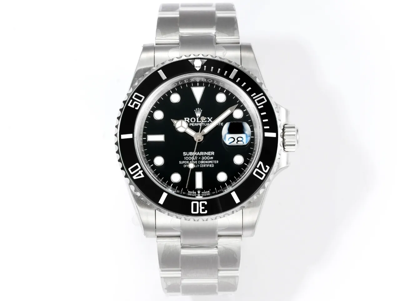 VS Factory Rolex Submariner 41mm Black Dial Stainless Steel Automatic Men’s Dive Watch ZipUp 4318