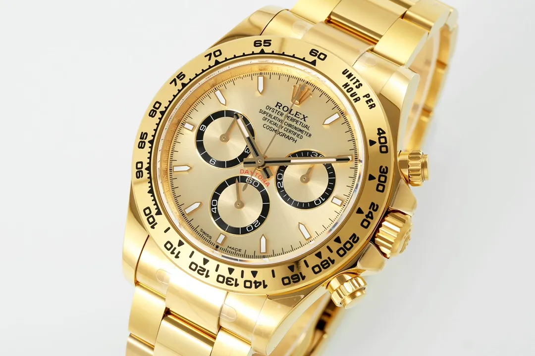 Minimalist BT Factory Rolex Daytona 60th Anniversary Edition – Gold Chronograph VSF Watch with Ceramic Bezel and Superior Craftsmanship 71
