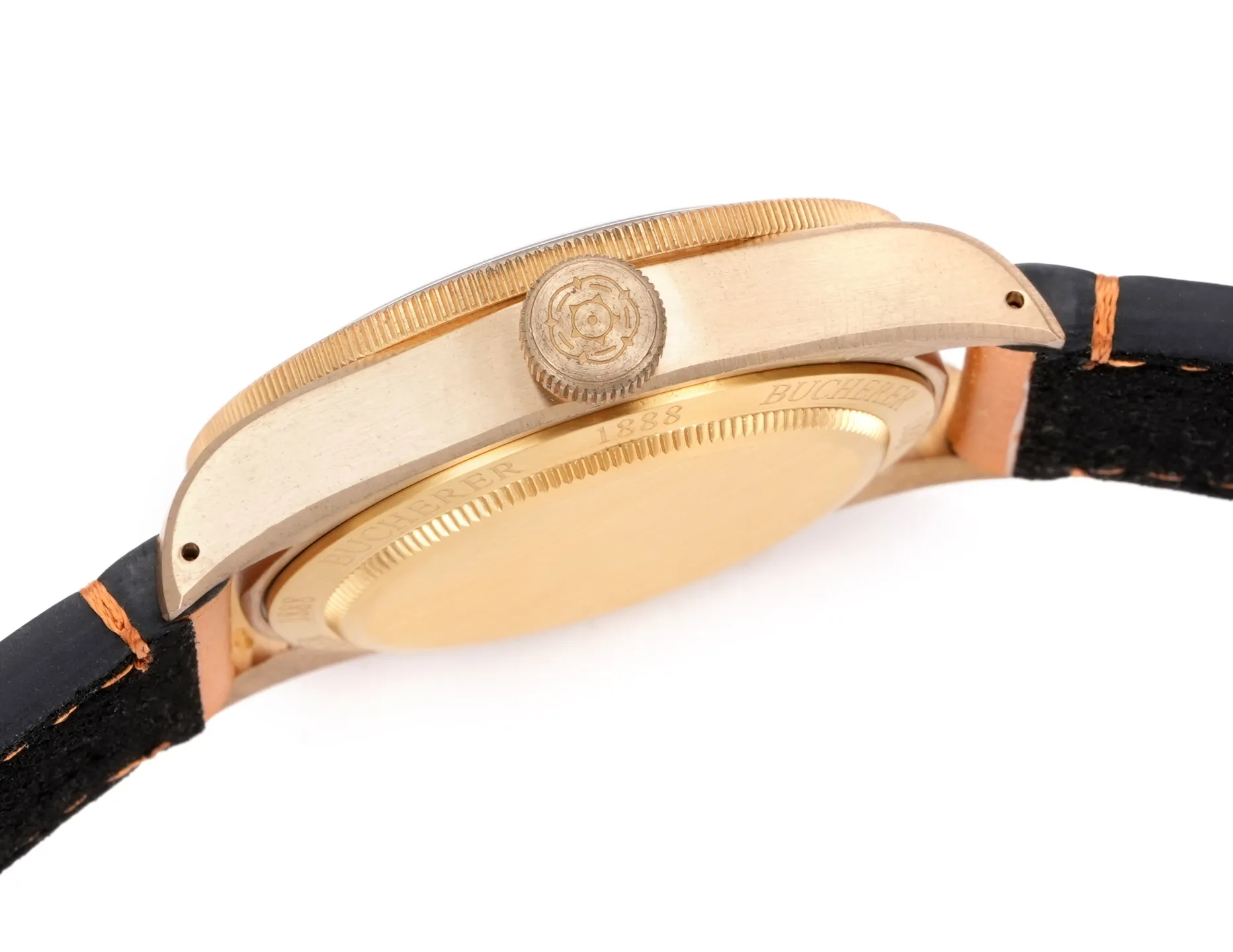 Tudor Black Bay Bronze Automatic Men’s Diver Watch with Black Dial, Brown Leather Strap, and Bronze Case TimelessDesign 4281