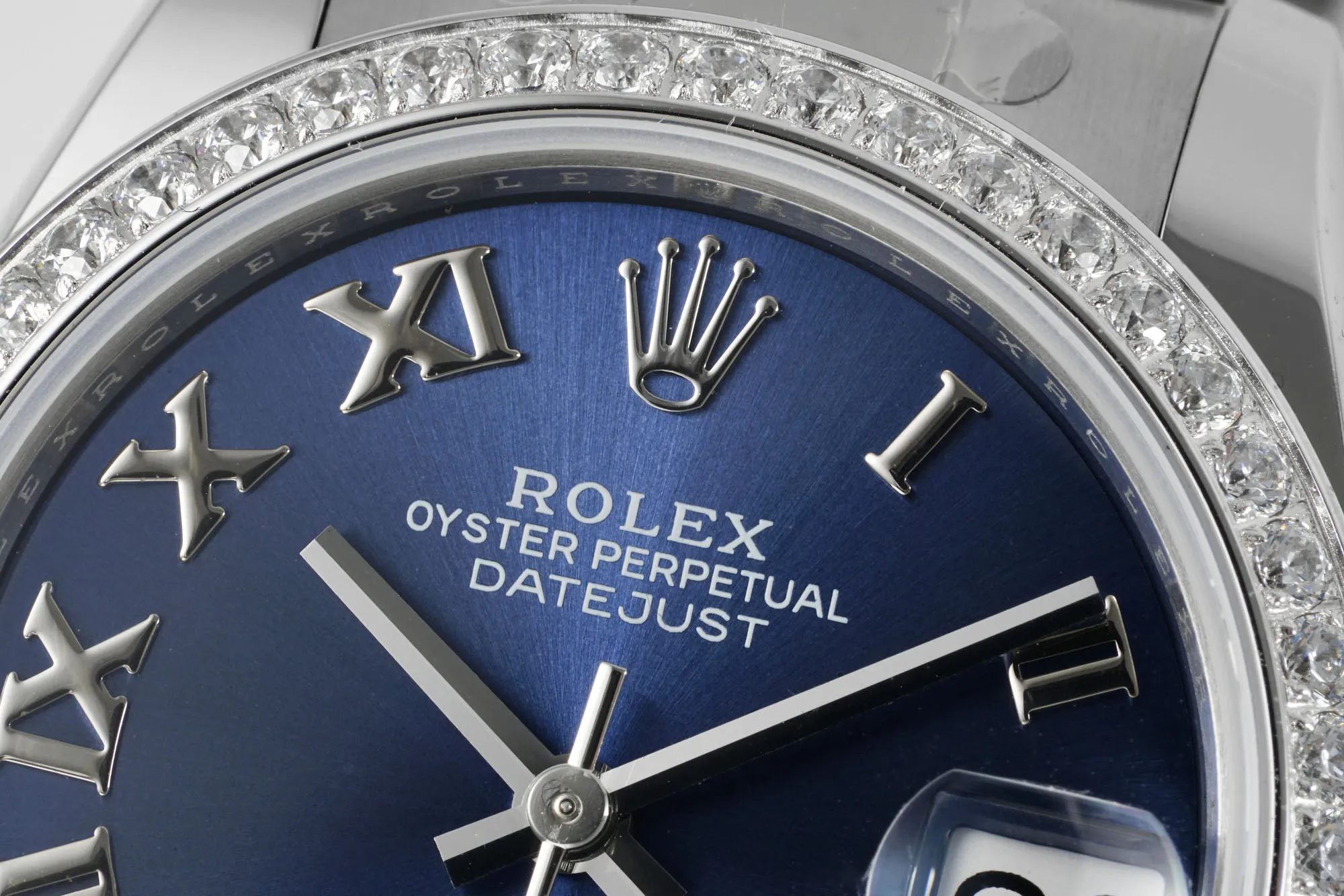 AR Factory Rolex Datejust 36mm Blue Dial Roman Numerals Diamond Bezel Stainless Steel Oyster Bracelet Luxury Watch UrbanStyle 4973