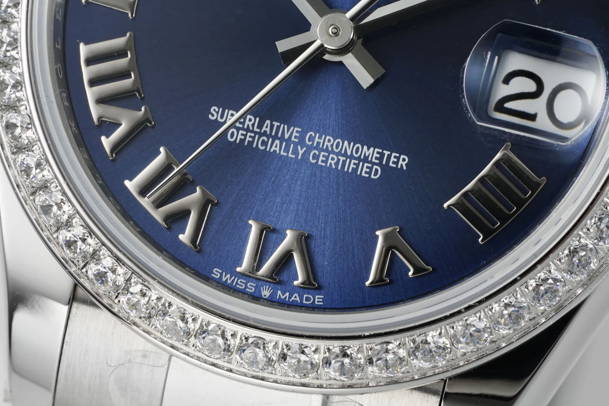 AR Factory Rolex Datejust 36mm Blue Dial Roman Numerals Diamond Bezel Stainless Steel Oyster Bracelet Luxury Watch UrbanStyle 4973