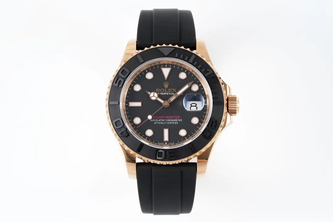 HighPerformance VS Factory Rolex Yacht-Master 40mm Rose Gold Black Dial Rubber Strap Automatic VSF Luxury Watch –  VSF Timepiece 339
