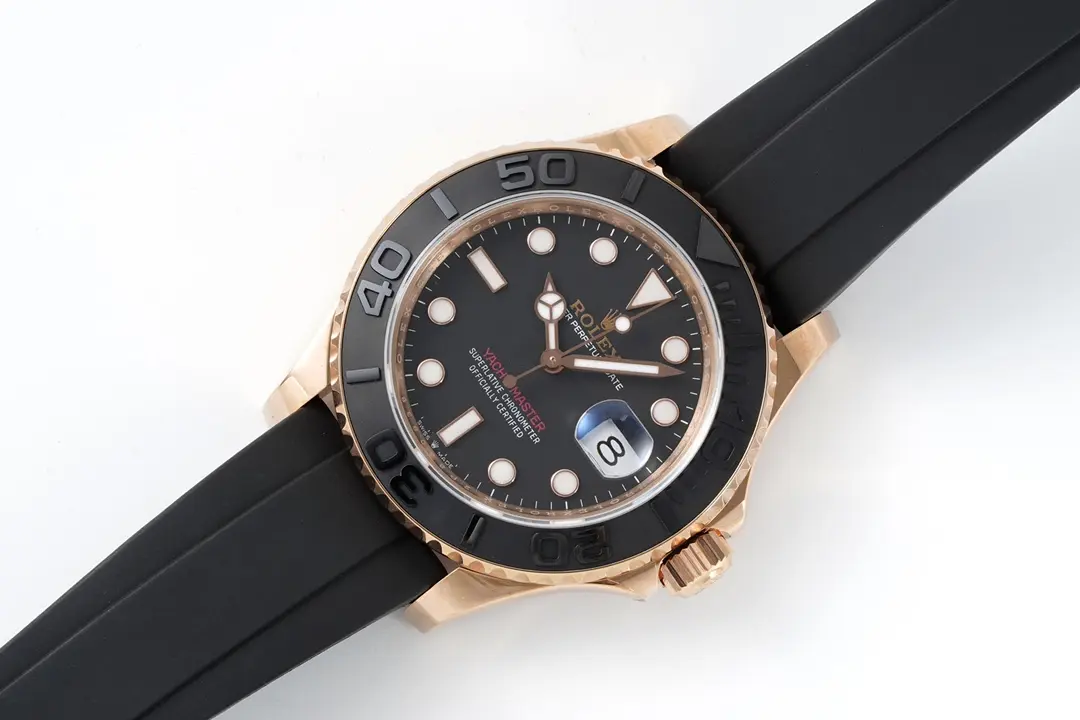 Comfortable VS Factory Rolex Yacht-Master 40mm Rose Gold Black Dial Rubber Strap Automatic VSF Luxury Watch –  VSF Timepiece 4329