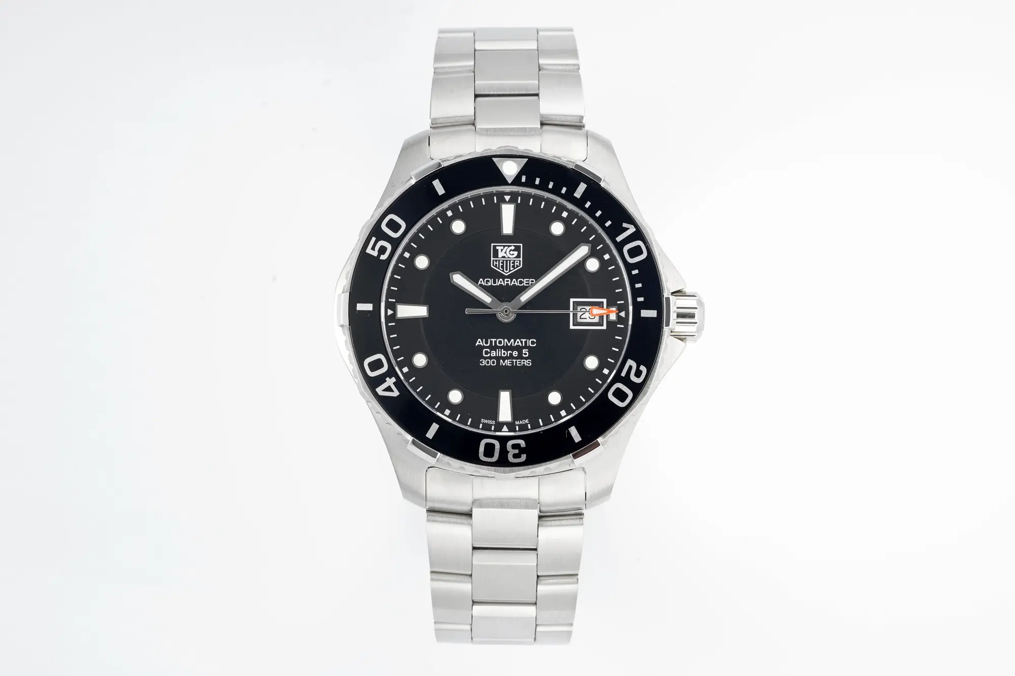 XF Factory TAG Heuer Series Watch – Silver Stainless Steel, Black Dial, Automatic Diver Style, 100m Waterproof, Super Clone Replica Edition Vibrant 8224