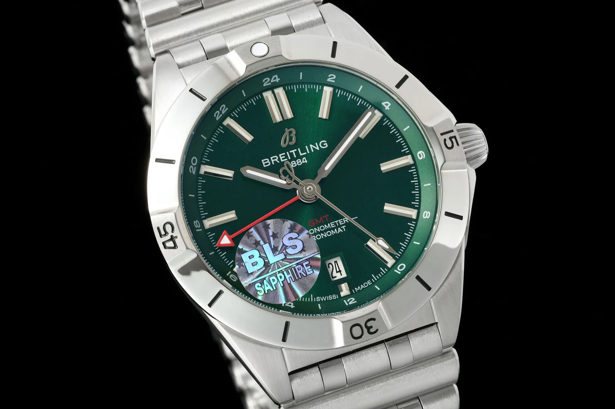 BLS Factory Breitling Superocean Automatic Green Dial Stainless Steel Bracelet Men’s Dive Watch UrbanStyle 2677