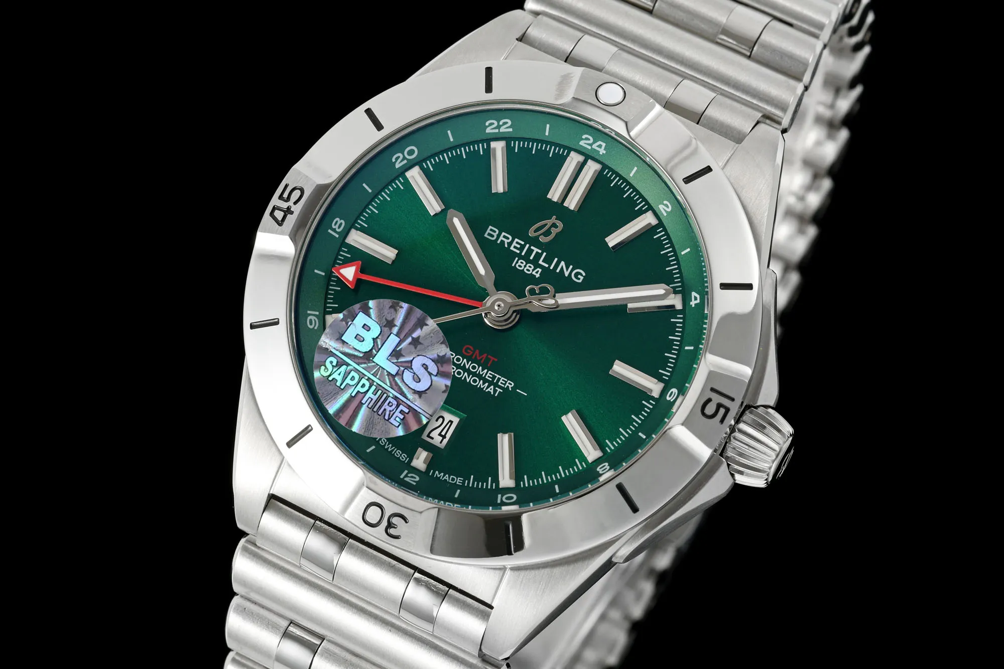 BLS Factory Breitling Superocean Automatic Green Dial Stainless Steel Bracelet Men’s Dive Watch UrbanStyle 2677