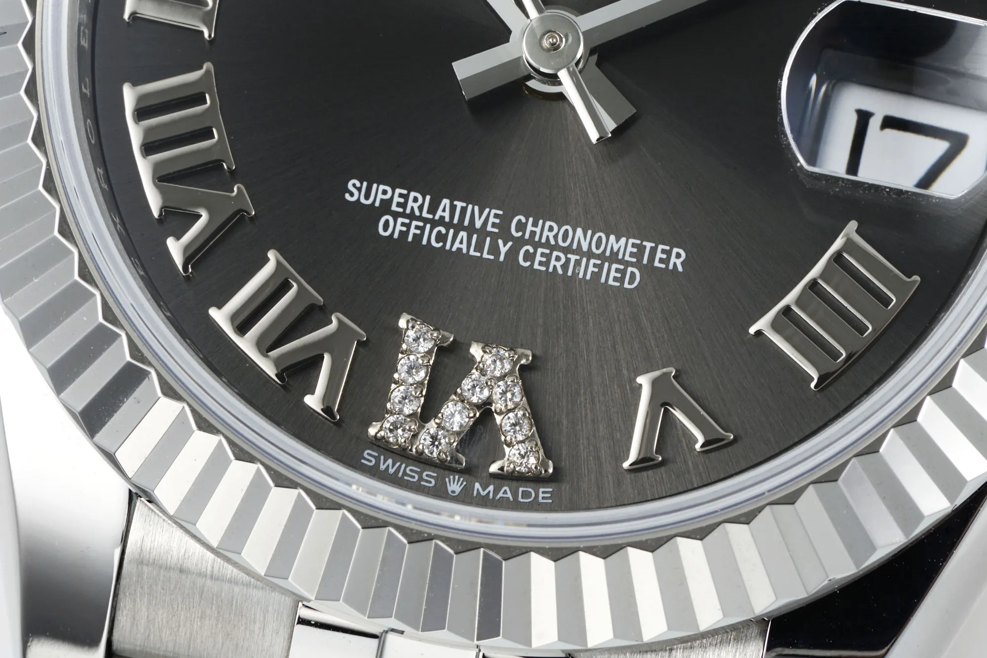 AR Factory Rolex Datejust 31mm Stainless Steel Grey Roman Numeral Dial Jubilee Bracelet Luxury Watch RelaxedFit 4954