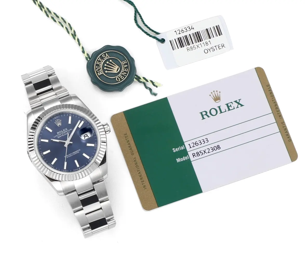 Flexible Rolex Datejust 41mm Blue Dial Stainless Steel Fluted Bezel Super Clone with 3235 Movement 117