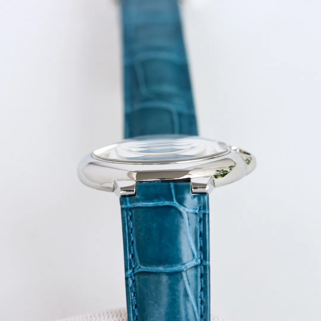 Cartier Ballon Bleu 1450 Purple Leather Replica Watch –  Fake Cartier Timepiece EyeCatching 2746