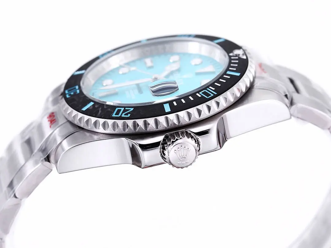 FastDry VS Factory Rolex Submariner PARAKEET Custom Watch – Gradient Green Dial, Carbon Fiber Bezel, Stainless Steel 327